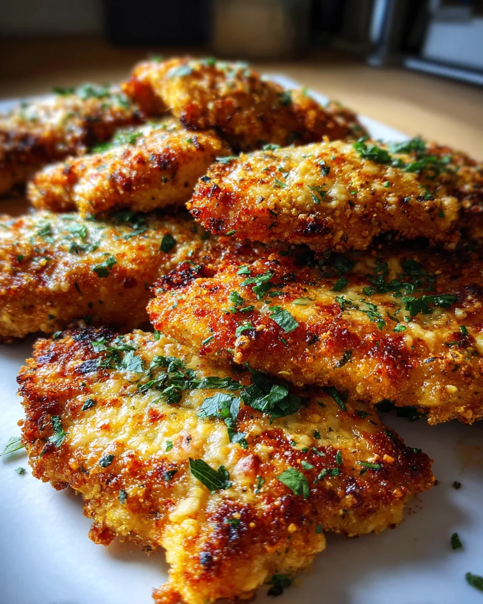 Knuspriges Blech Parmesan Knoblauch Hähnchen – einfach lecker!
