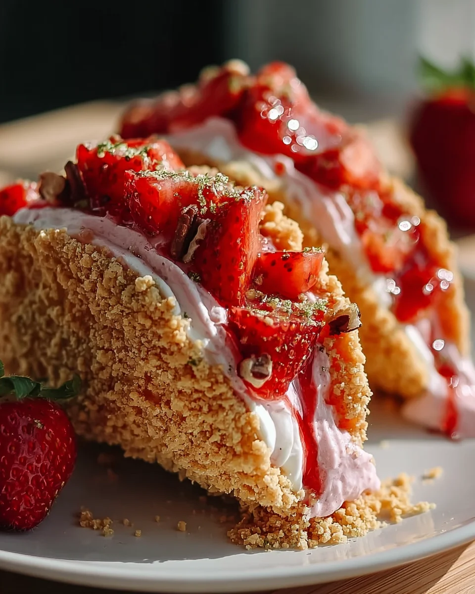 Strawberry Crunch Cheesecake Tacos: Dein neuer Dessert-Hit!