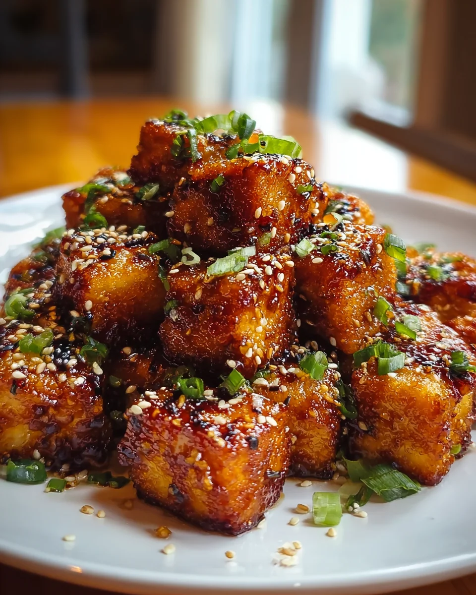 Knuspriger Honig-Knoblauch-Tofu – Dein einfaches Lieblingsrezept