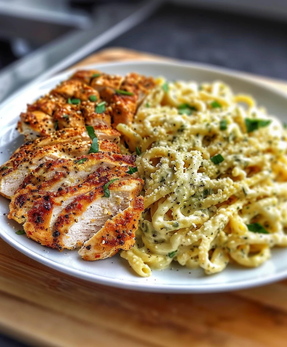 Cremige Knoblauch-Parmesan Hähnchen Pasta zum Verlieben!