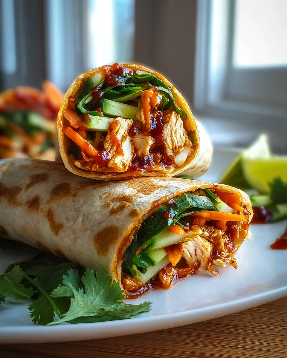 Feurig-süße Sweet Chili Chicken Wraps – Perfekt für jeden Tag.