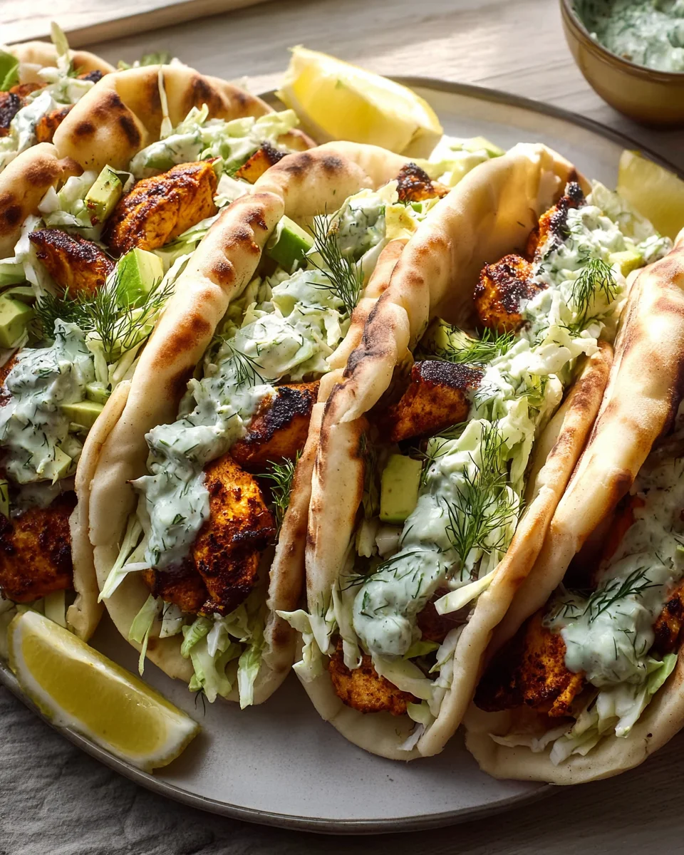 Schnelle Ofenblech Hähnchen-Pitas: Lecker mit Kräuter-Ranch