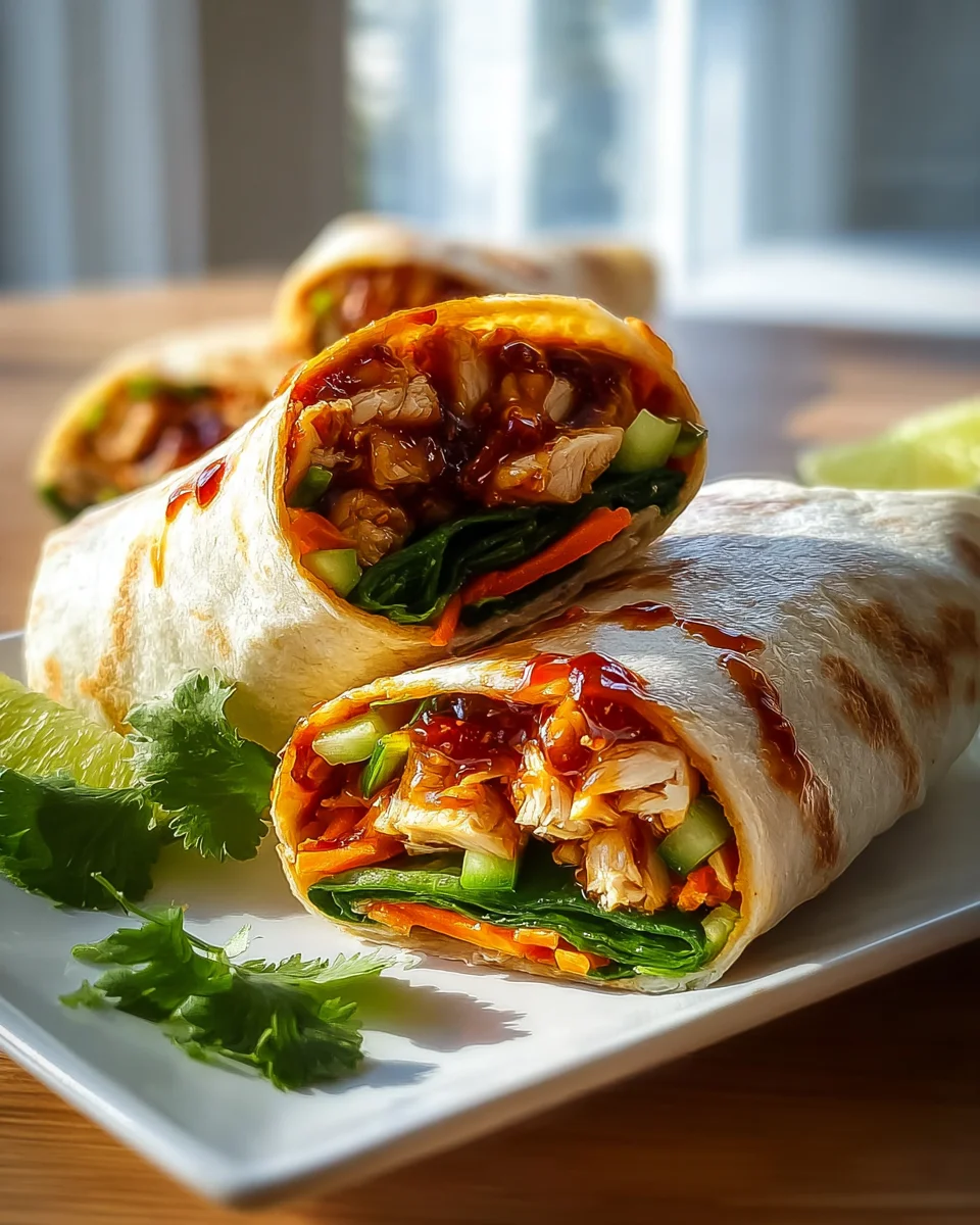 Feurig-süße Sweet Chili Chicken Wraps – Perfekt für jeden Tag.