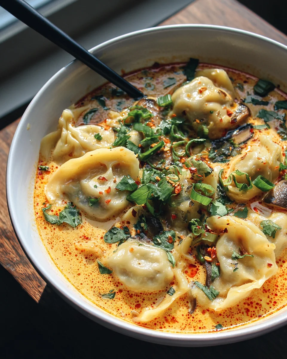 Curry Dumplingsuppe: Exotisch würzig und unwiderstehlich!