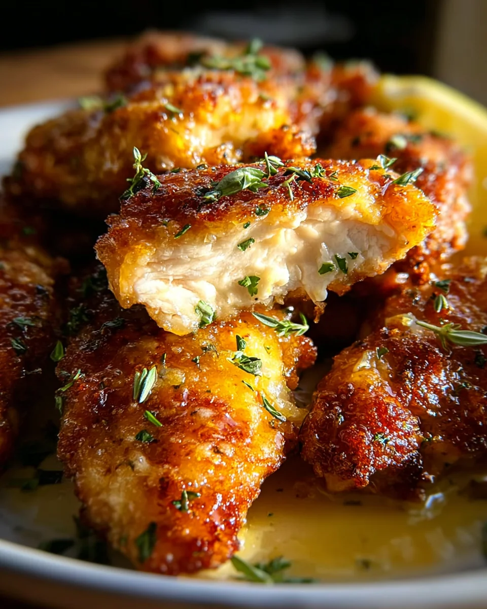 Zesty Zitronen-Pecorino Hähnchen knusprig – einfach unwiderstehlich!