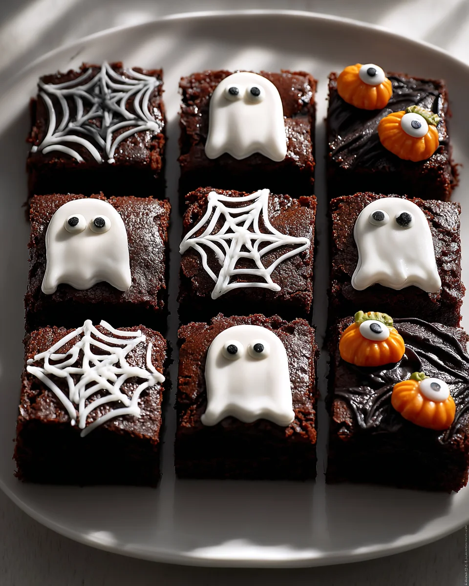Halloween Brownies Rezept: Mit Royal Icing & Gruselaugen