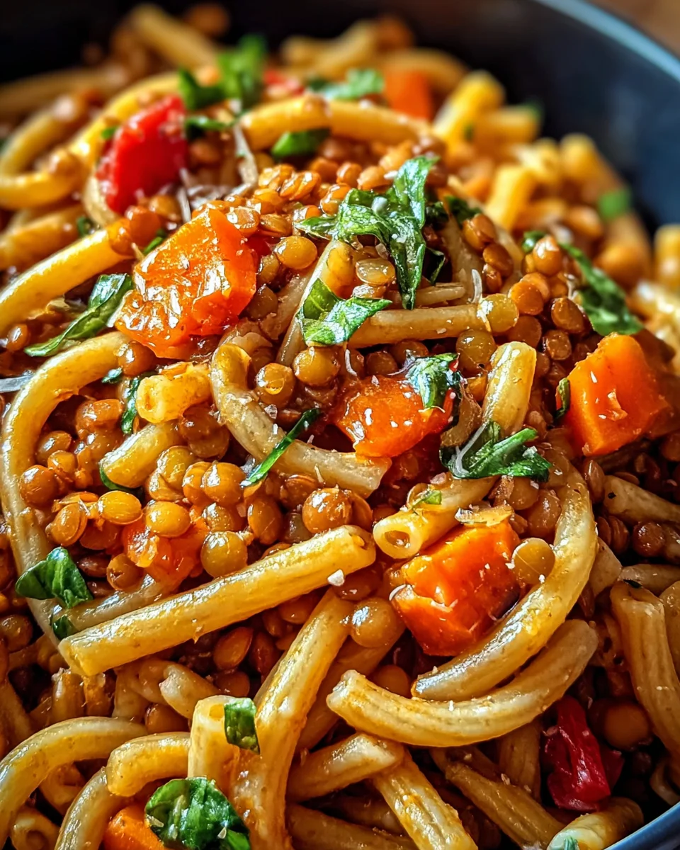 One Pot Pasta mit Linsen: Unglaublich einfach & schnell lecker!