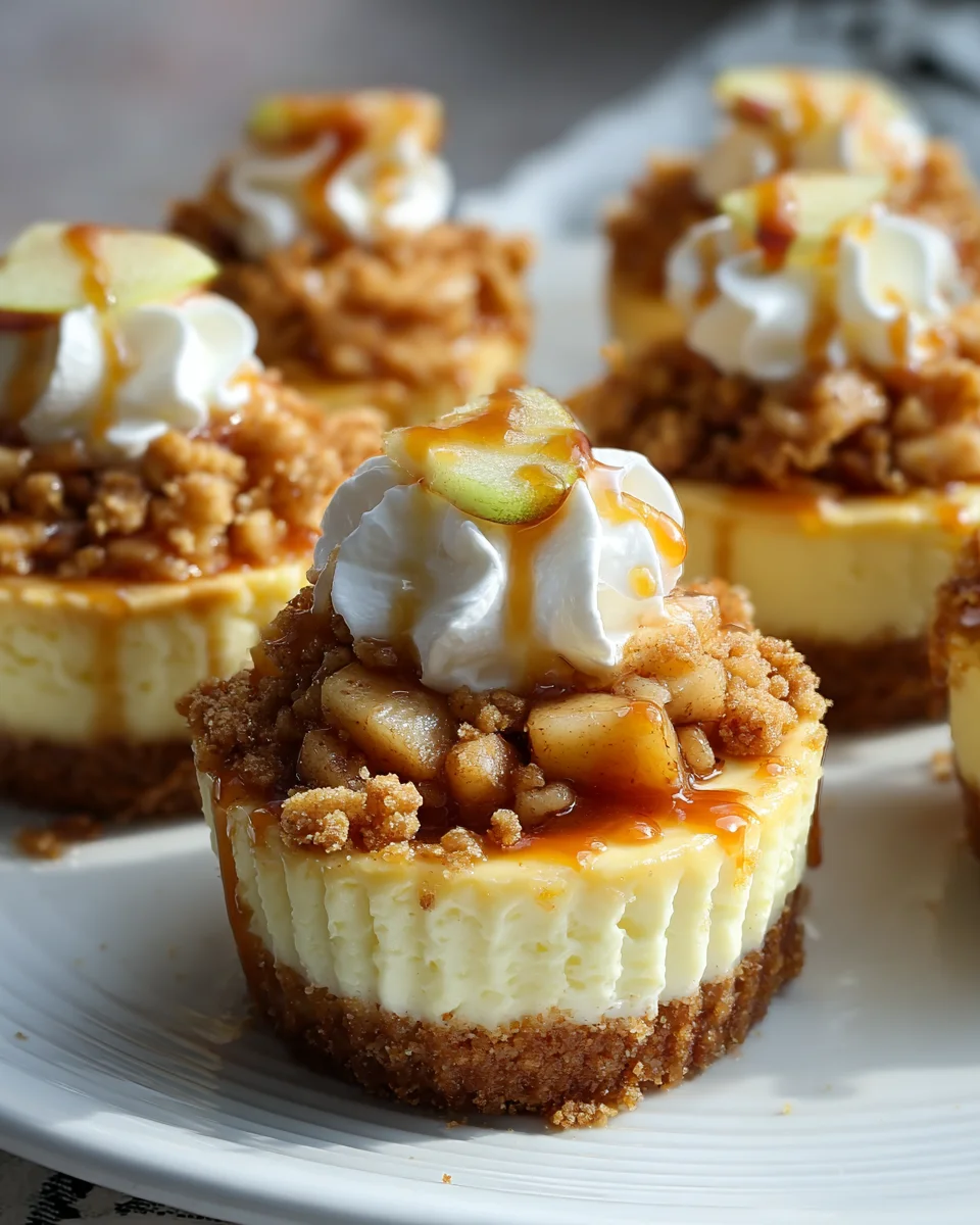 Himmlische Apfel-Crumble Mini-Käsekuchen – Dein neues Lieblingsrezept