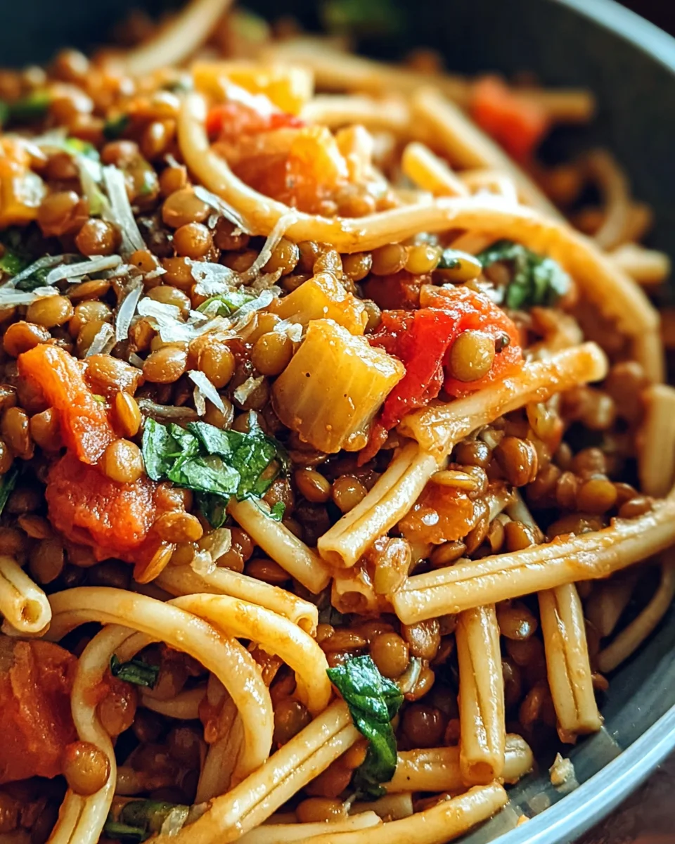One Pot Pasta mit Linsen: Unglaublich einfach & schnell lecker!