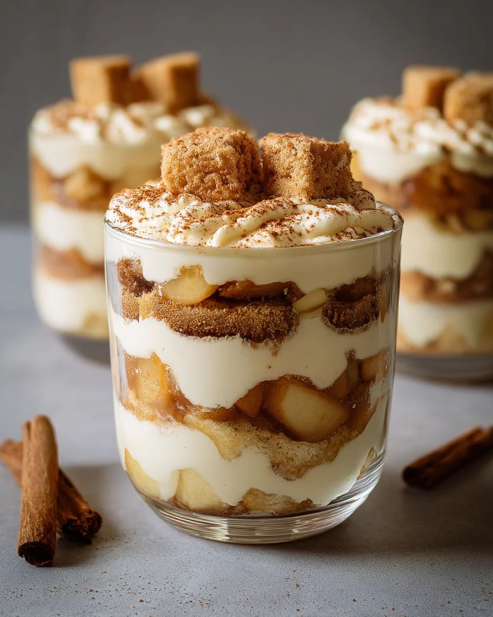 Bratapfel Tiramisu im Glas: Festlich & ohne Alkohol genießen!