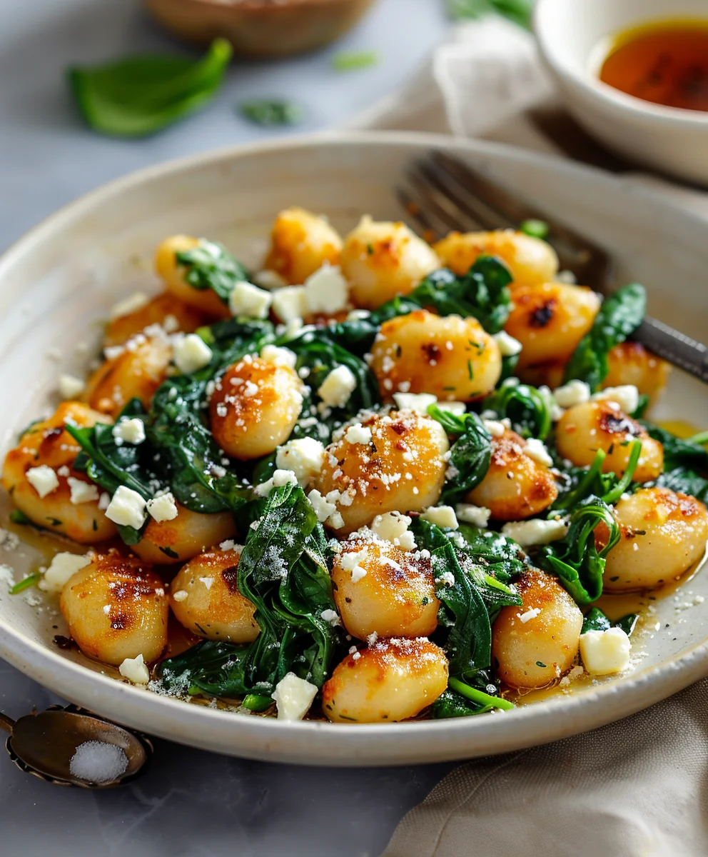 Knusprige Gnocchi mit Spinat & Feta: Dein neues Lieblingsrezept!