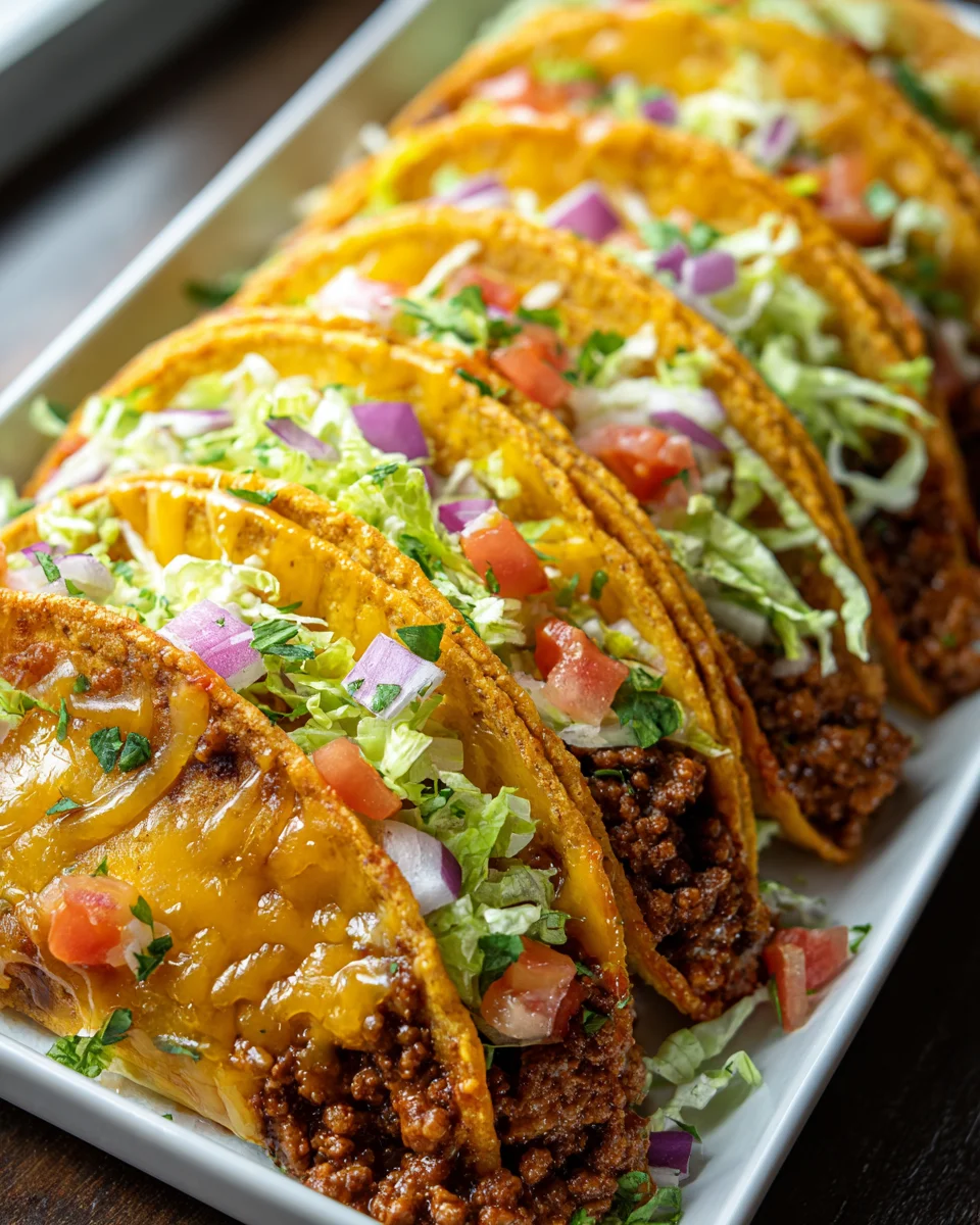 Knusprige Ofen-Tacos mit Käse: Einfach & unwiderstehlich lecker!