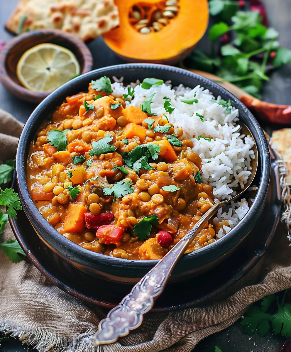 Kürbis Linsen Curry: Dein einfaches & gesundes Rezept