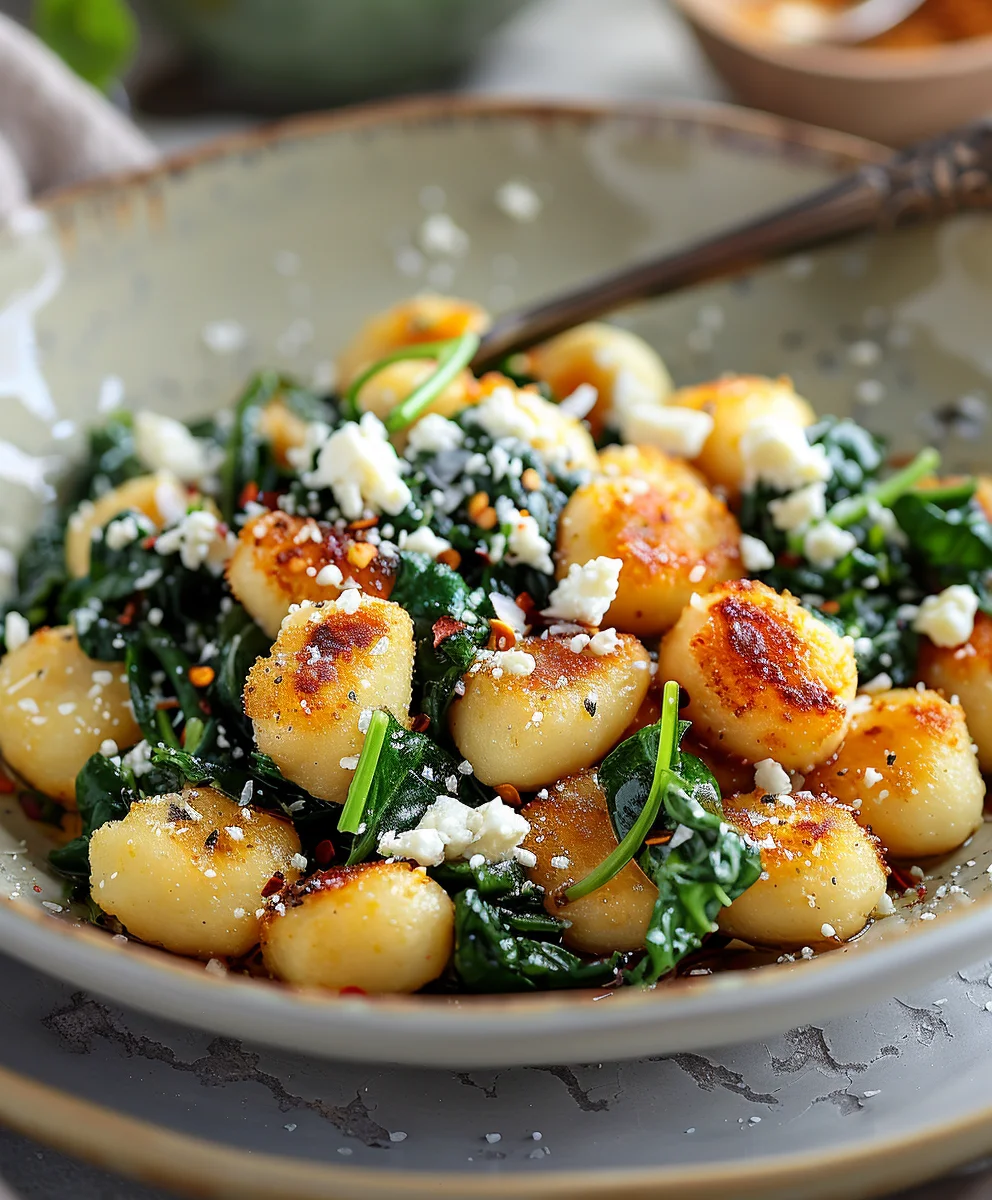 Knusprige Gnocchi mit Spinat & Feta: Dein neues Lieblingsrezept!