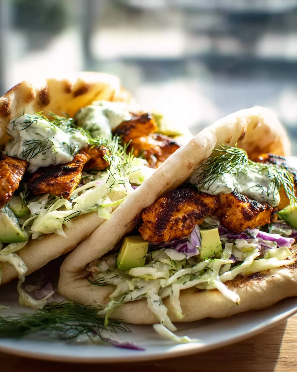 Blitz-Rezept: Sheet Pan Chicken Pitas mit herrlicher Kräuter-Ranch