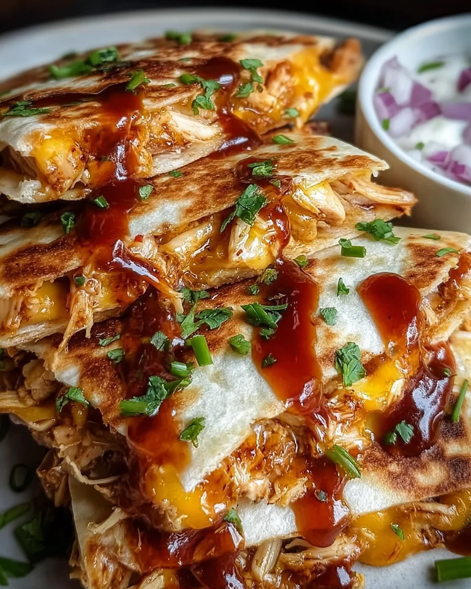 Hot Honey BBQ Hähnchen Quesadillas: Süß-scharf & saftig!