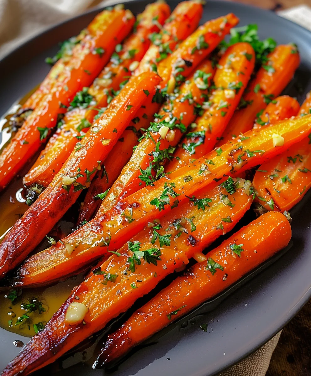 Geröstete Honig-Knoblauch-Karotten: Einfach & unwiderstehlich!