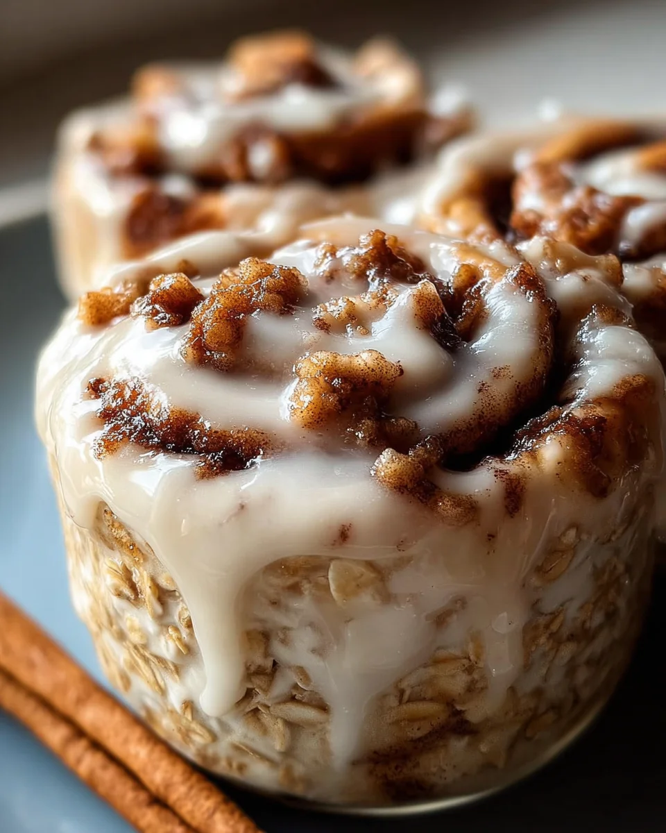 Cremige Zimtschnecken Overnight Haferflocken: Dein Frühstück