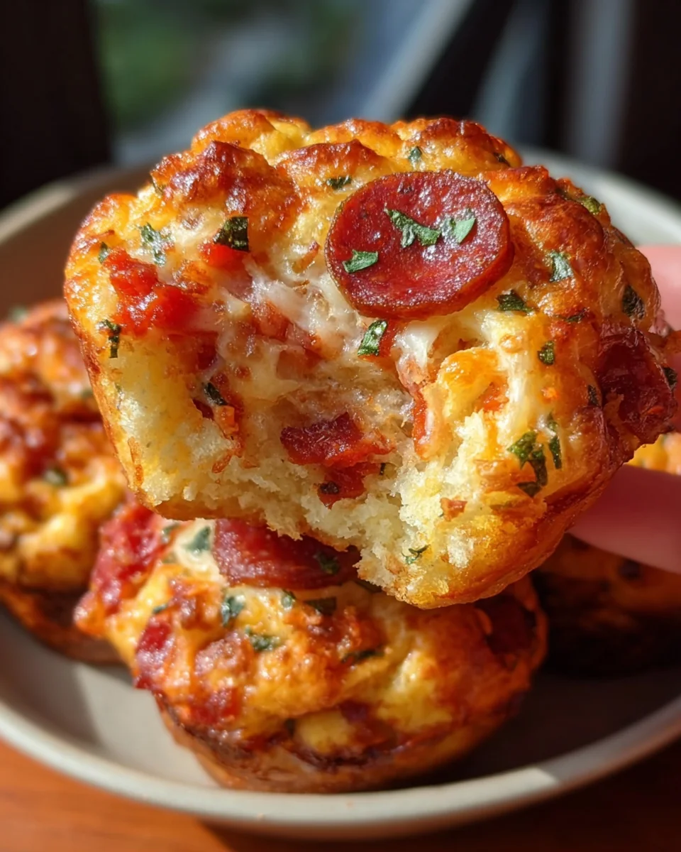 Saftige Pizza Muffins: Der schnelle Snack für jeden Hunger!