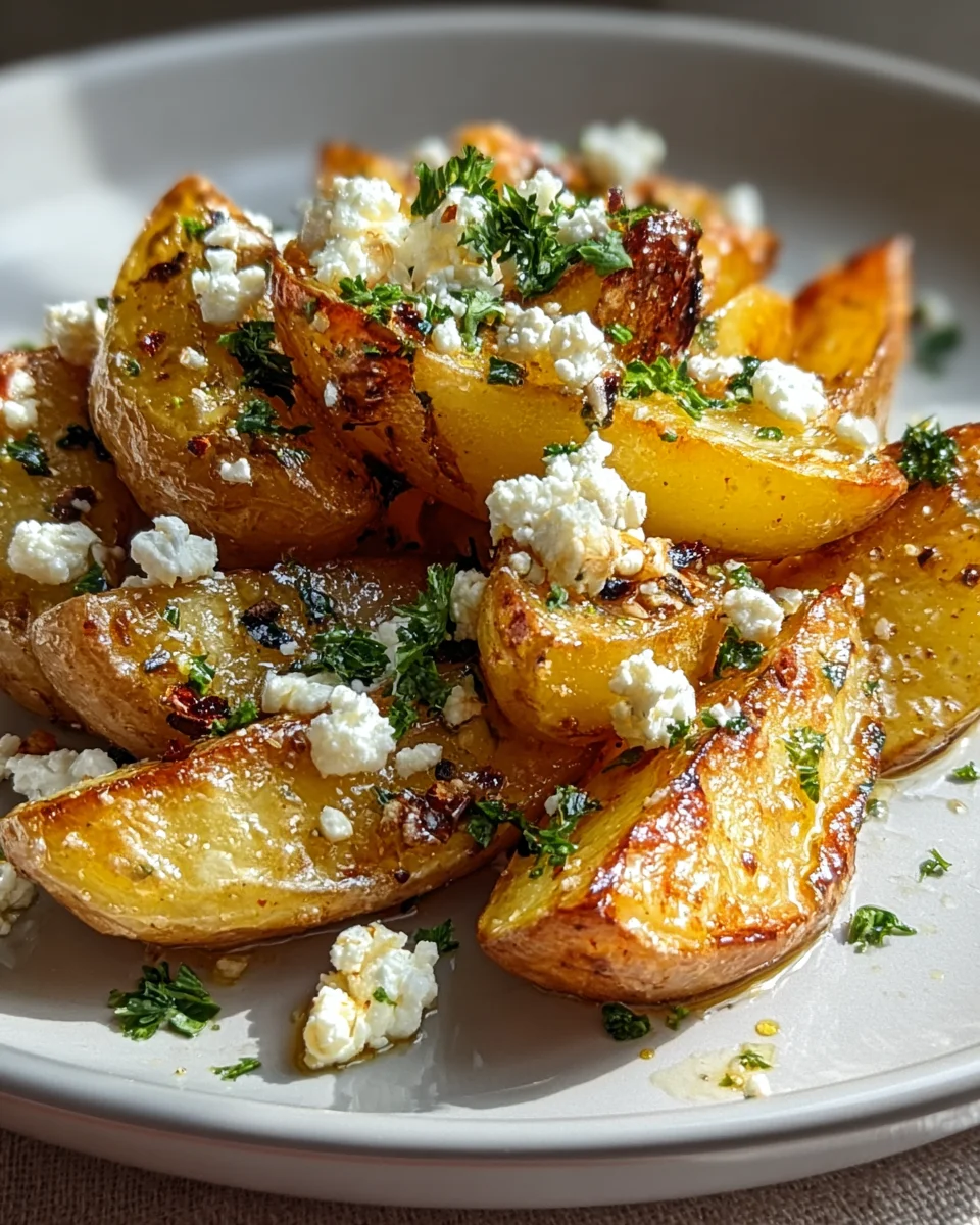Feta-Knoblauch-Kartoffeln: Schnell & Lecker Ofenrezept
