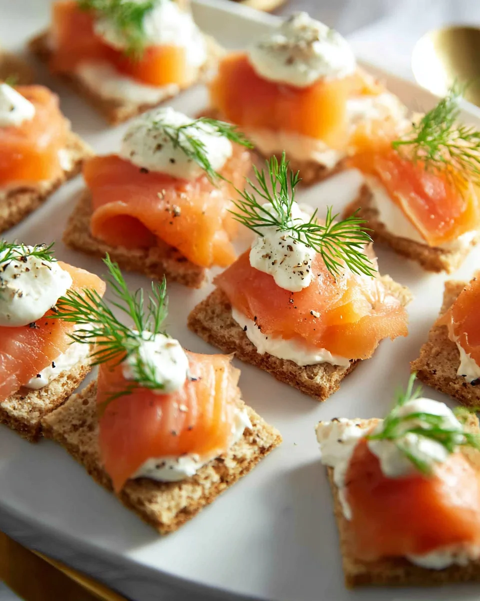 Smoked Salmon Canapes