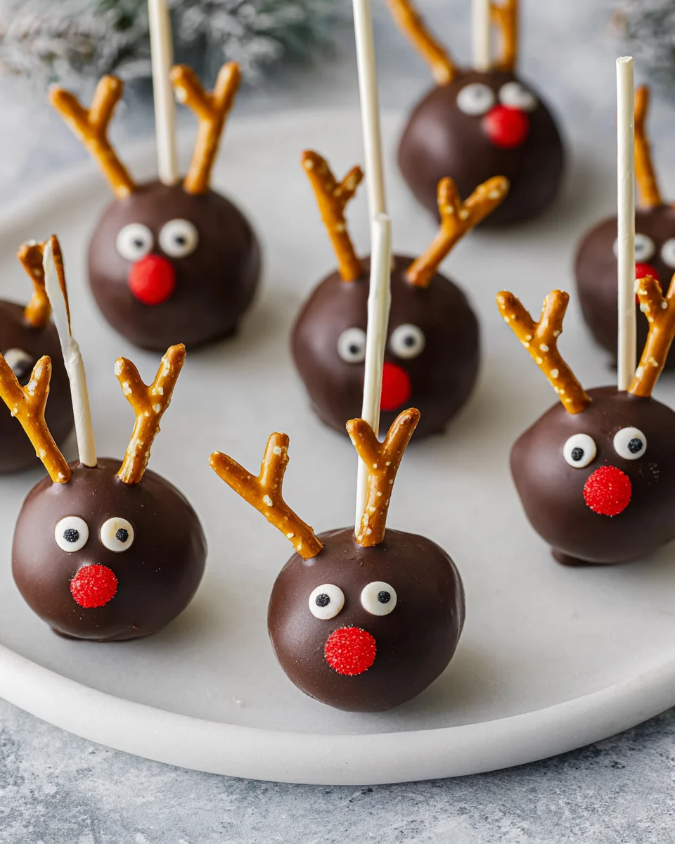 Vegan Reindeer Cake Pops: Leckere, festliche Snack-Idee!