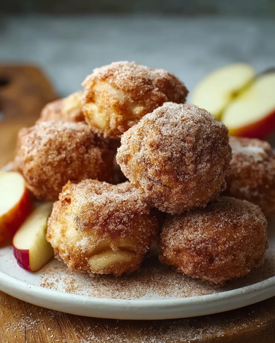 Blitz Apfel Ballen mit Zimt & Zucker: Süß & schnell!