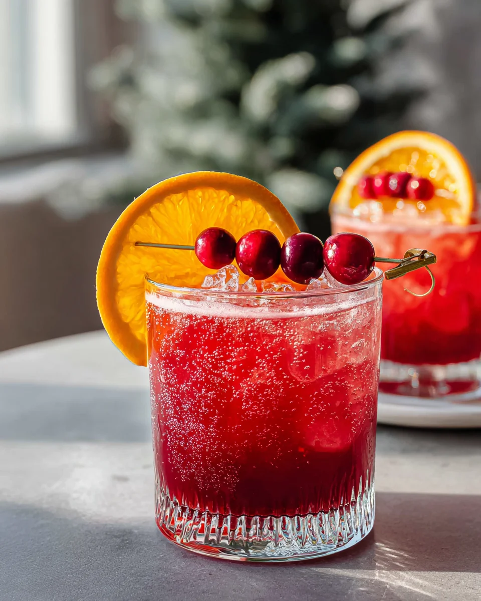 Erfrischender Cranberry Orange Mocktail für jeden Anlass!