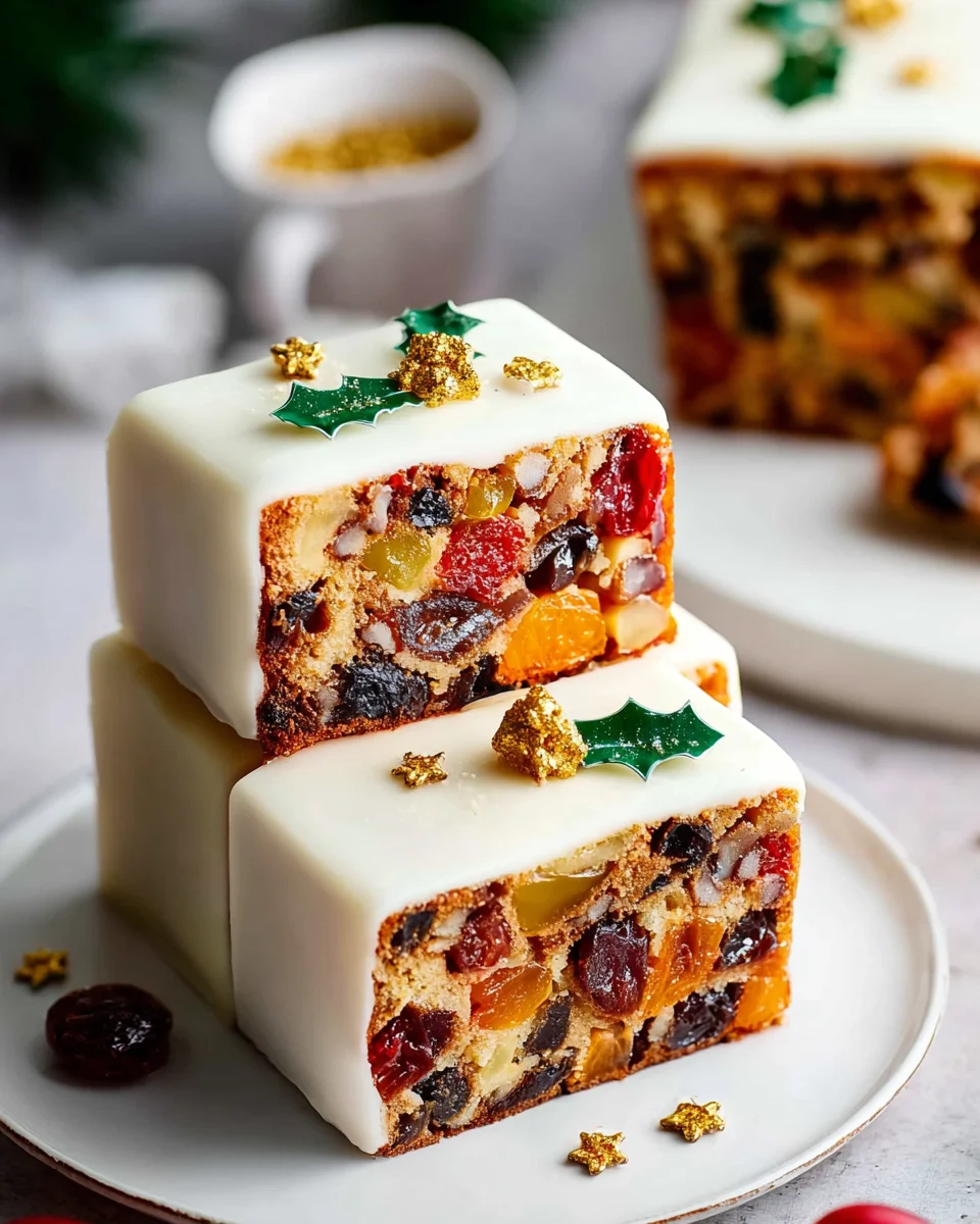 Festlicher Weihnachts-Früchtekuchen Traybake für die Feiertage