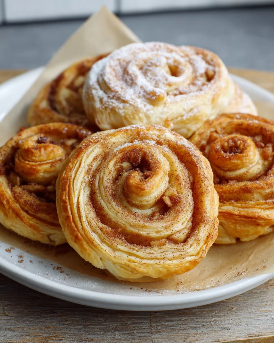 Süße Blätterteigschnecken Rezept – Schnell aus der Heissluftfritteuse!