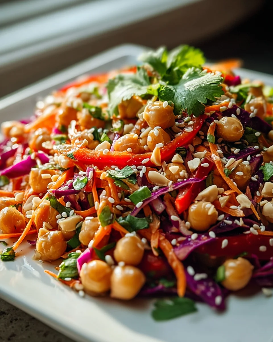 Knuspriger Thai Kichererbsensalat – Gesund & Lecker!
