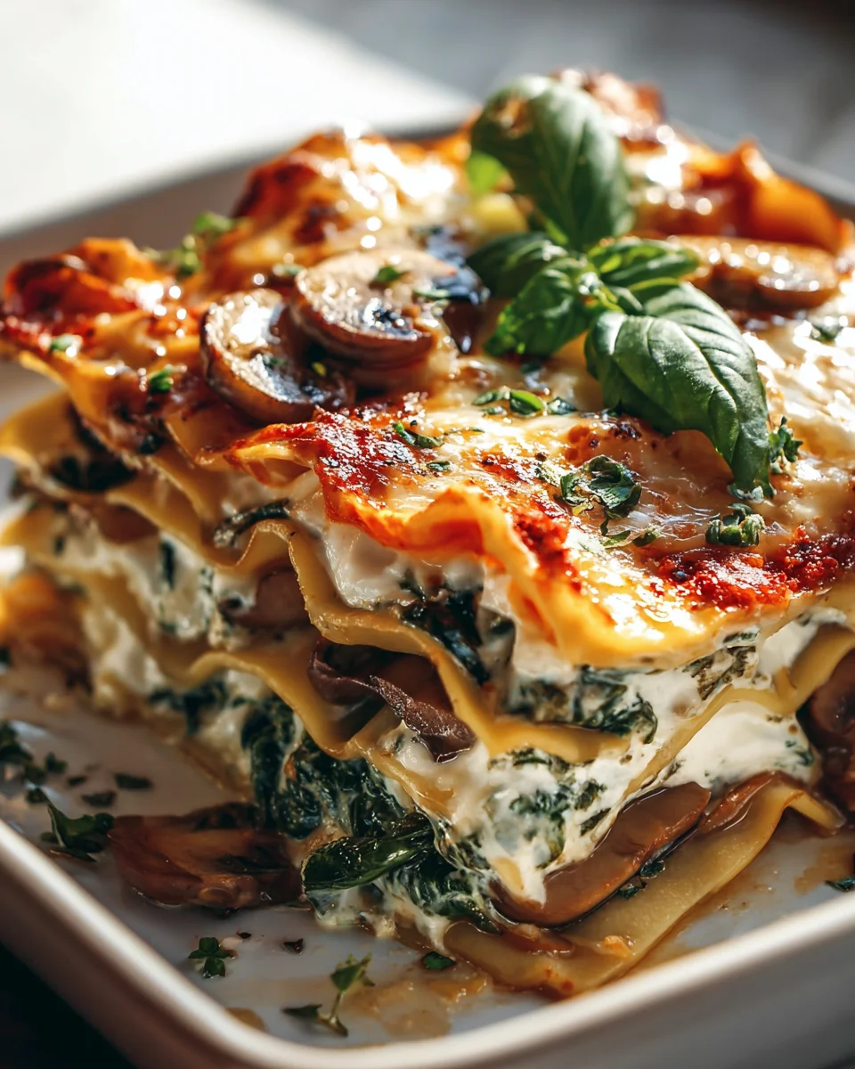 Leckere Pilz-Spinat-Lasagne: Vegetarisches Rezept genießen!