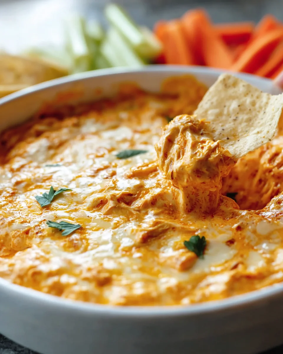 Gesunder Crock Pot Buffalo Chicken Dip – Einfach und Lecker!