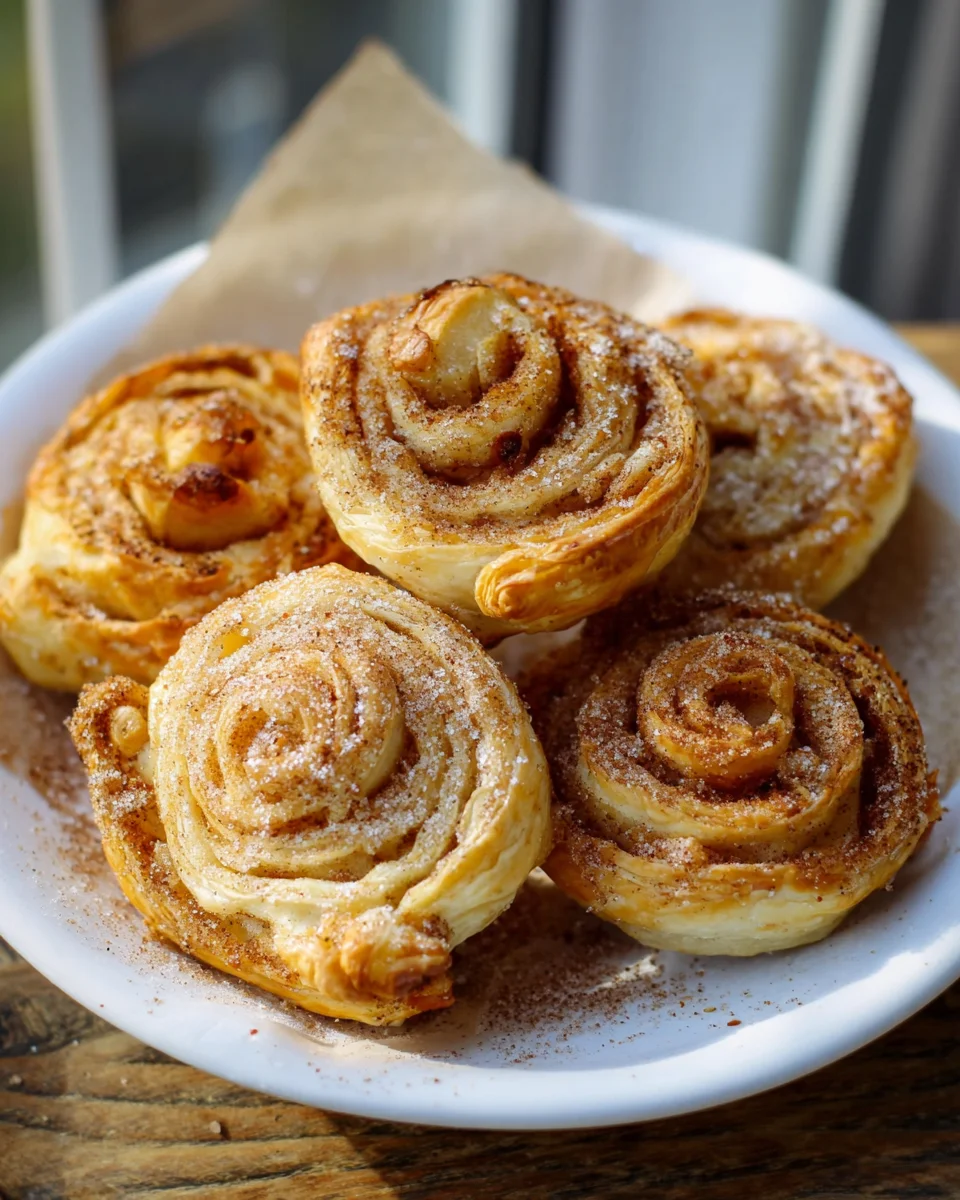 Süße Blätterteigschnecken Rezept – Schnell aus der Heissluftfritteuse!