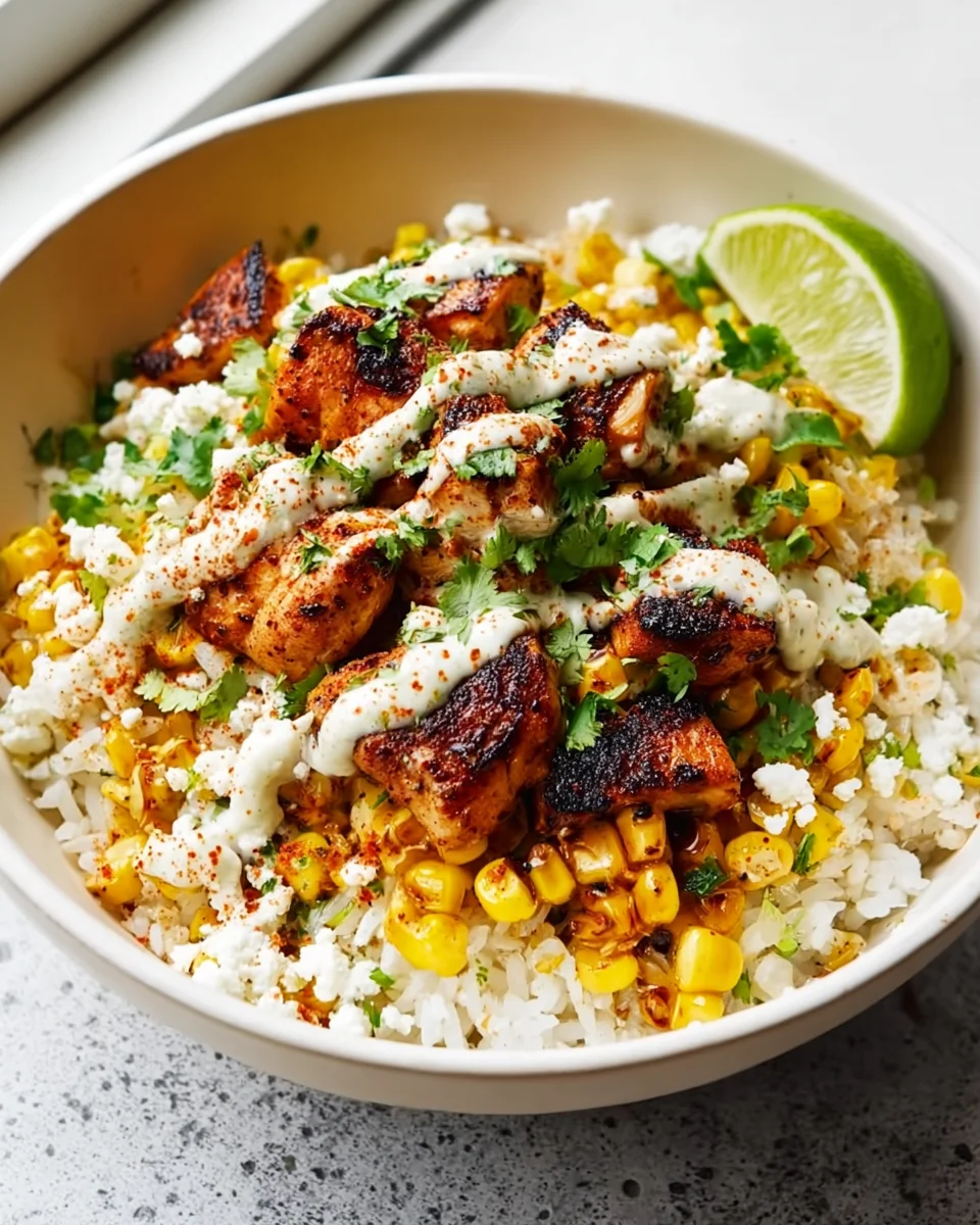 Street Corn Chicken und Reis Bowls – Ein Genuss aus Mexiko!