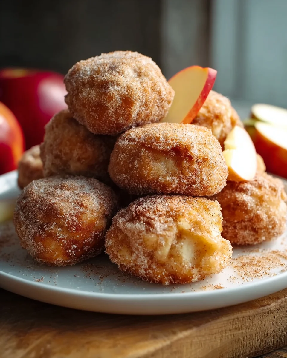 Blitz Apfel Ballen mit Zimt & Zucker: Süß & schnell!