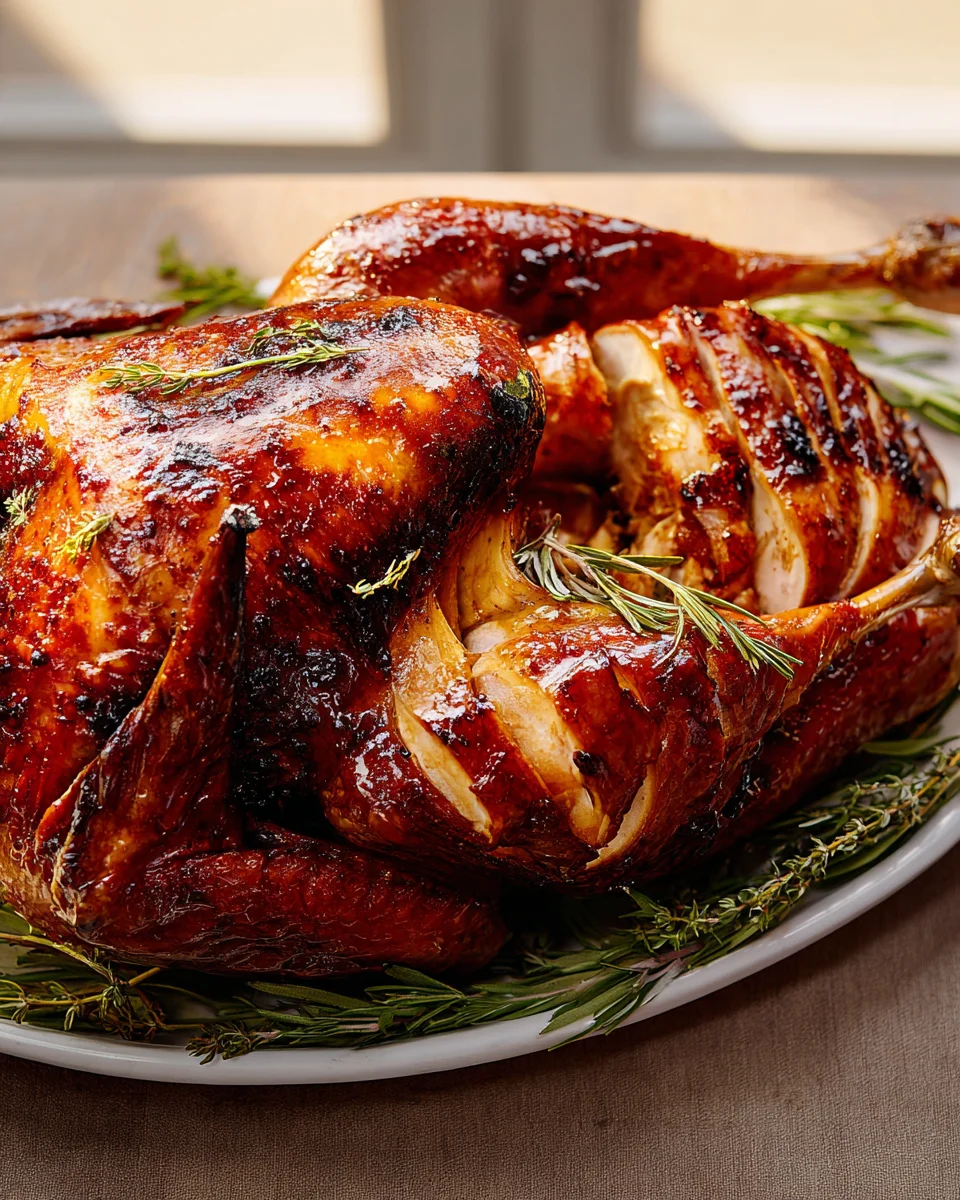 Ahornbutter-glasiertes Truthahn-Rezept