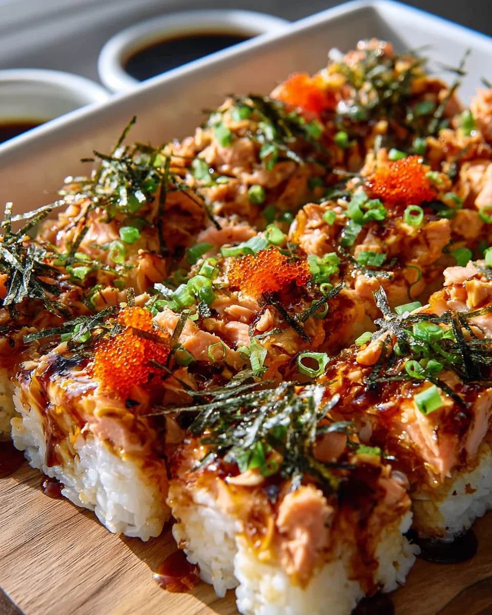 Spicy Lachs Sushi Bake: Dein schnelles & einfaches Rezept