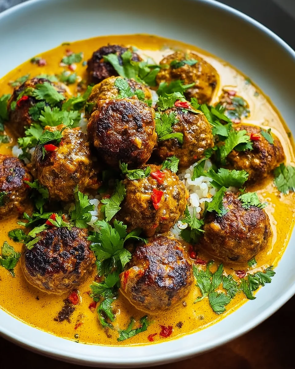 Jerk Meatballs in Kokos-Curry-Sauce – Ein Fest für den Gaumen!