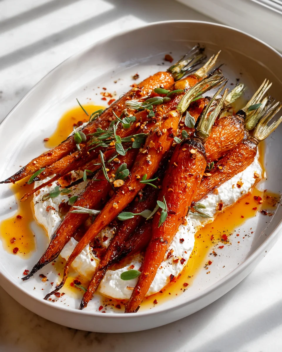 Geröstete Karotten mit Ricotta und Chili-Butter Rezept