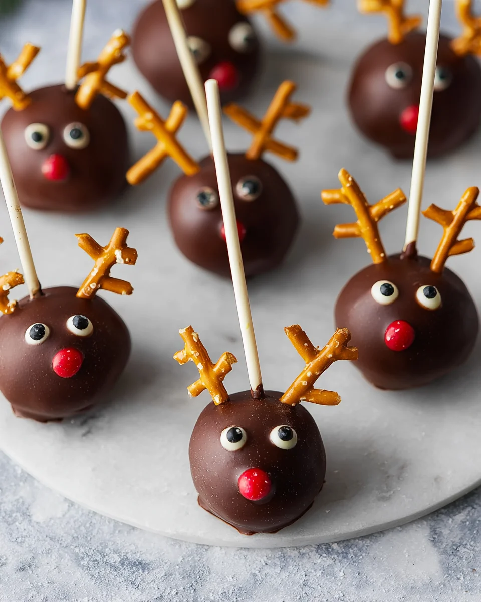 Vegane Rentier Cake Pops