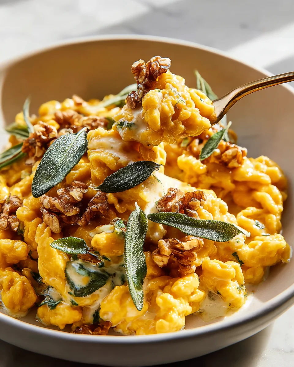 Kürbis Spätzle Walnuss Salbei – Dein perfektes Herbstessen!