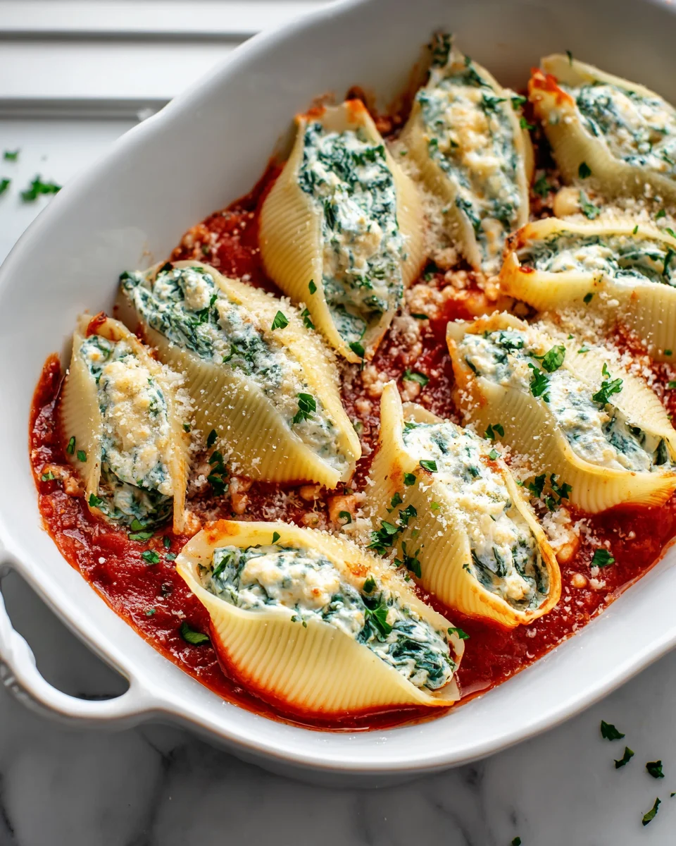 Easy Christmas Stuffed Shells Recipe