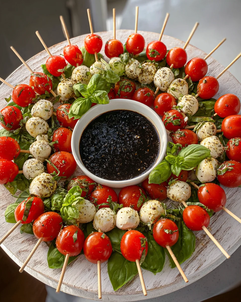 Festliche Caprese Kranz: Ein Weihnachtsgenuss ohne Alkohol!