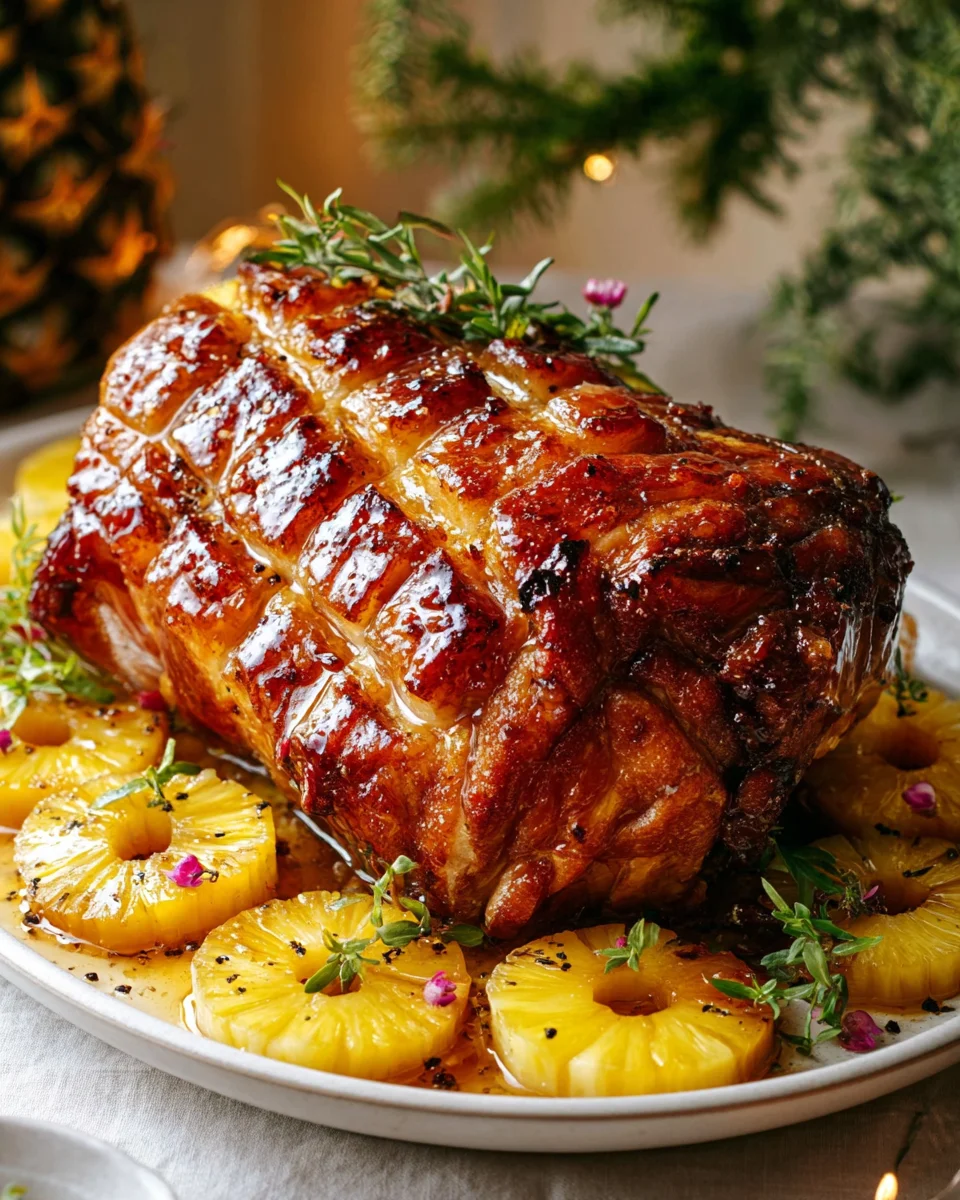 Glasierte Rinderkeule mit Ananas und Honig – Köstlich & Saftig