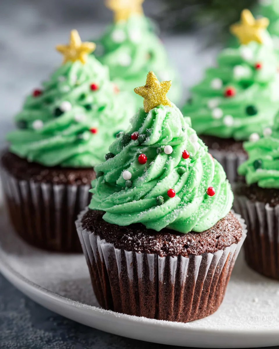 Weihnachtsbaum Cupcakes: Festliche Leckerei für die Feiertage