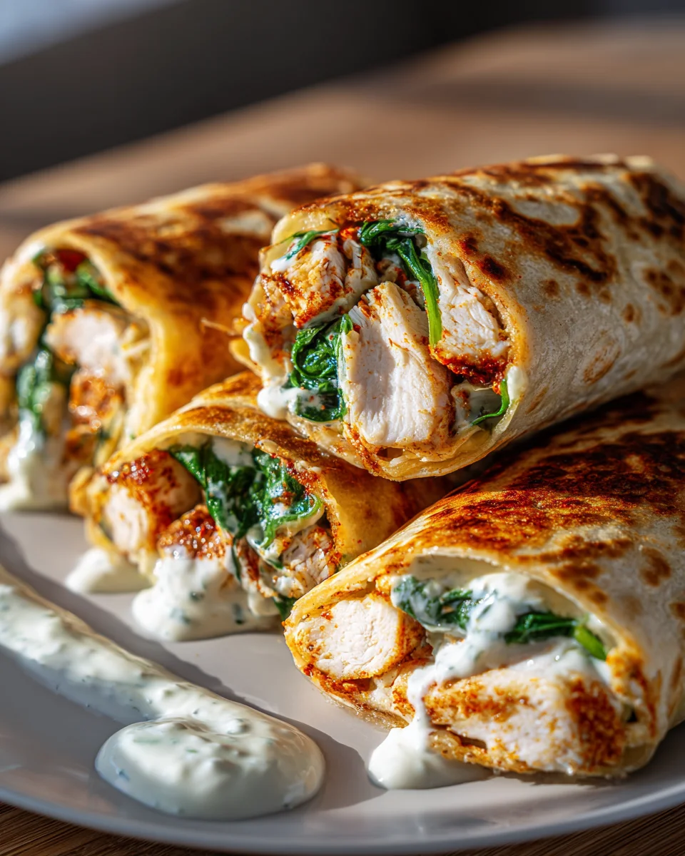 Crispy Air Fryer Chicken Mozzarella Wraps – Knuspriger Genuss!
