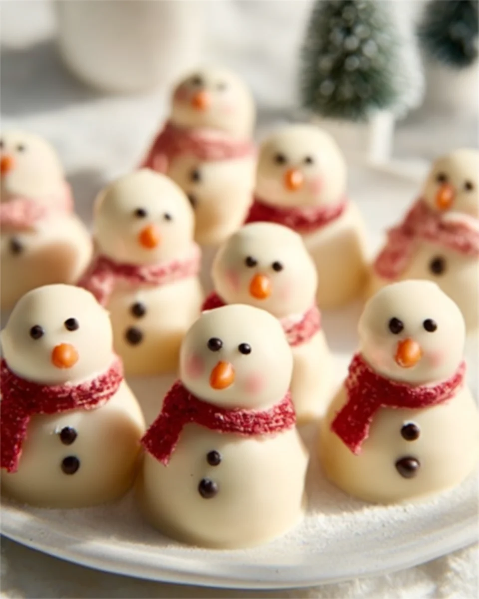 No Bake Snowman Truffles: Einfache, leckere Schneemann-Pralinen