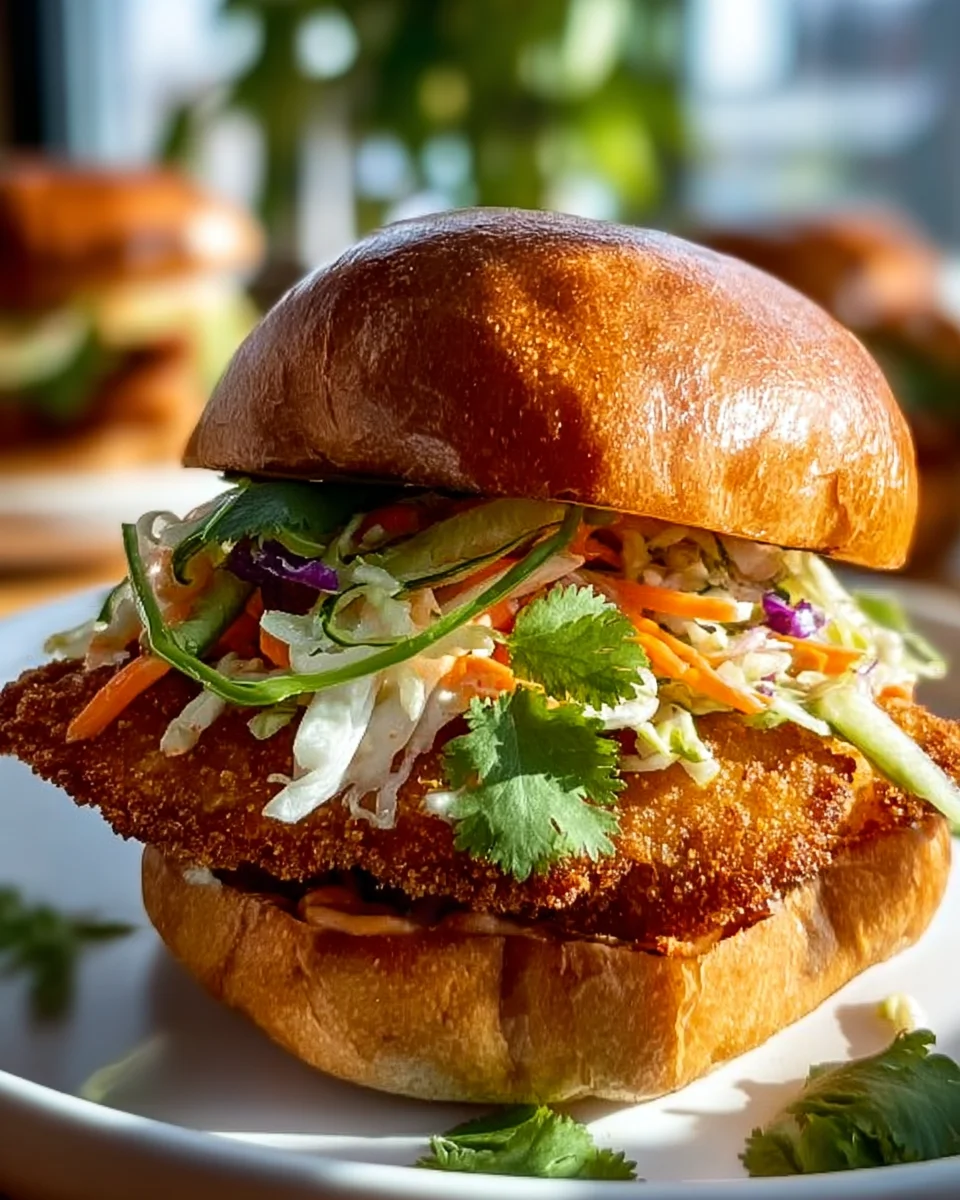 Thai Fried Chicken Sandwich: Knusprig, würzig und lecker!