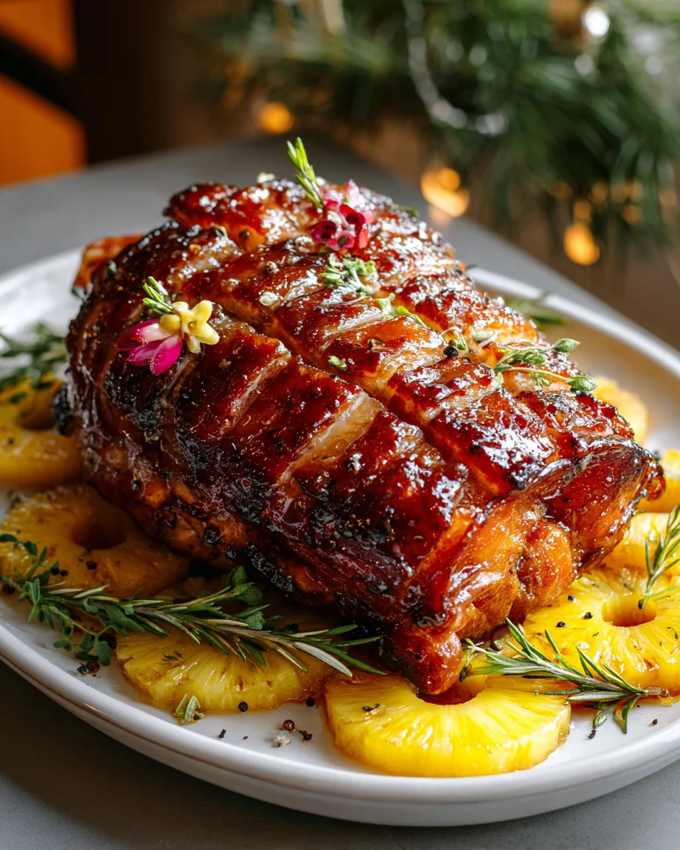 Glasierte Rinderkeule mit Ananas und Honig – Köstlich & Saftig
